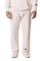 بنطلون سيلين واسع كريمي