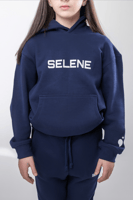 هودي أعين سيلين للأطفال أزرق داكن