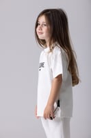 تيشيرت أواي أبيض للأطفال