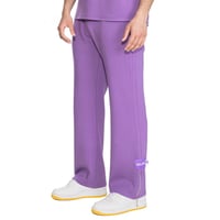 بنطلون سيلين واسع بسحاب بالأسفل (بنفسجي)