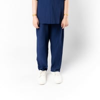 بنطلون واسع للأطفال للجنسين ازرق غامق