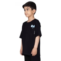 تيشيرت سيلين بعلامة الأعين من الأمام للأطفال (اسود...