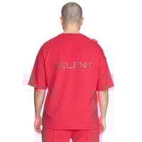 تيشيرت بشعار سيلين من الخلف للجنسين (احمر)