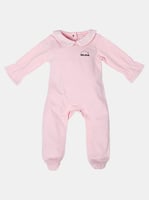 طقم بيبي وردي. اربع قطع بأزرار خلفية