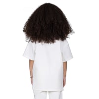 تيشيرت بشعار سيلين من الأمام للأطفال (اوف وايت)