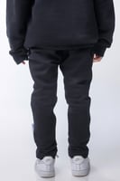 بنطلون سيلين واسع للأطفال أسود