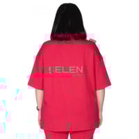 تيشيرت بشعار سيلين من الخلف للجنسين (احمر)