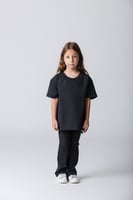 تيشيرت أواي للأطفال بقصة مريحة أسود