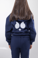 هودي أعين سيلين للأطفال أزرق داكن