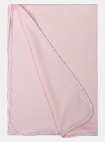 طقم بيبي وردي أربع قطع بأزرار أمامية