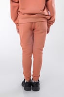 بنطلون سيلين بقصة ضيقة من الأسفل للاطفال وردي داكن