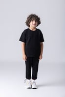 تيشيرت ليمتد أديشن بقصة واسعة للأطفال أسود