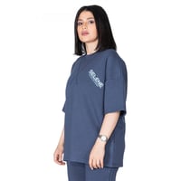 تيشيرت بشعار سيلين من الأمام للجنسين (ازرق)