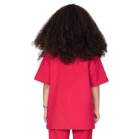 تيشيرت بشعار سيلين من الأمام للأطفال (احمر)