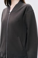 جاكت نسائي إنترلوك رمادي