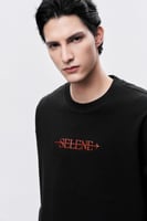 سويتر أسود رجالي