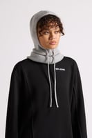 قطعة رأس برباط ورقبة عالية للجنسين رمادي فاتح