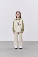 هودي أخضر للأطفال