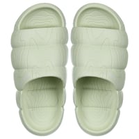 شبشب مفتوح من الأمام بنعل مطاطي مموج - أخضر فاتح