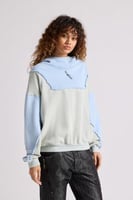 هودي بقصة واسعة ورقبة عالية بشعار سيلين للجنسين أز...