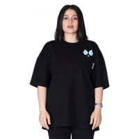 تيشيرت سيلين بعلامة الأعين من الأمام للجنسين (اسود...