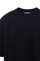 تيشيرت أوفرسايز بشعار مطرز على الصدر للجنسين - أسو...