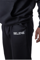 بنطلون سيلين واسع أسود