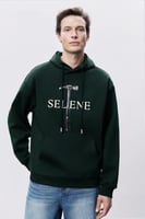 هودي أخضر غامق رجالي