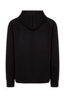 هودي أوفرسايز برباط للجنسين - أسود