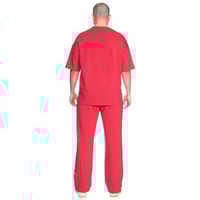 بنطلون سيلين واسع بسحاب بالأسفل (احمر )