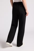 بنطلون جيرسيه مرن أوفرسايز للجنسين - أسود