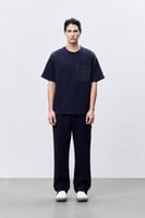 تيشرت أزرق للجنسين