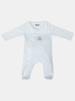 طقم بيبي اوف وايت أربع قطع بأزرار أمامية