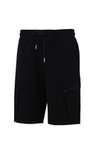 شورت كلاسيك بقصة عادية للجنسين - أسود