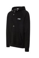 هودي أوفرسايز برباط للجنسين - أسود