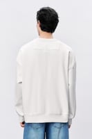 سويتر أبيض فاتح رجالي