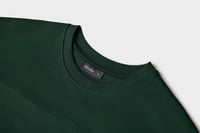 تيشيرت إنترلوك أخضر غامق للجنسين