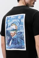 تيشرت أسود رجالي