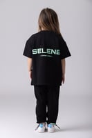 تيشيرت ليمتد أديشن بقصة واسعة للأطفال أسود