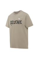 تيشيرت بقصة عادية للجنسين بشعار SELENE - زيتي