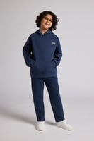 بنطلون كاجوال أوفرسايز للأطفال للجنسين - أزرق داكن