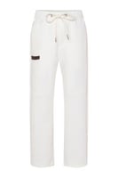 بنطلون كاجوال أوفرسايز للأطفال للجنسين - أوف وايت