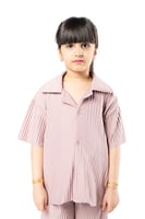 قميص أطفال واسع للجنسين بأكمام قصيرة وأزرار لأسفل...