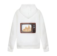 هودي أوفرسايز للجنسين تطريز خاص - أوف وايت