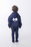 هودي أعين سيلين للأطفال أزرق داكن
