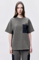 تيشرت رمادي للجنسين