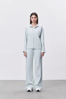 جاكيت نسائي بيكيه أزرق سماوي