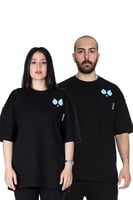 تيشيرت سيلين بعلامة الأعين من الأمام للجنسين (اسود...