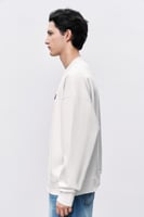 سويتر أبيض فاتح رجالي