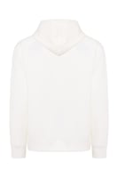 هودي أوفرسايز برباط للجنسين - أوف وايت